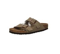 Birkenstock Arizona Soft Footbed Suede Leather Sandalen EU 37 Taupe