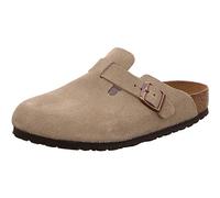 Birkenstock Damen Boston SFB Taupe, Suede Leather Clogs, 42 EU Schmal