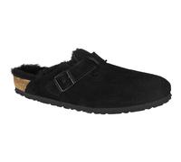 Birkenstock Damen Boston Shearling Suede Hausschuhe (Größe 36, schwarz)