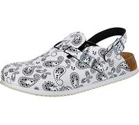 Birkenstock Clog Kay Superlauf, Birko-Flor, Paisley Black/White, schmal, Größe 37