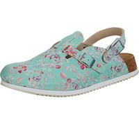 Birkenstock Clog Kay Superlauf, Birko-Flor, Flower Field Mint, schmal, Gr. 40