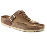 Birkenstock Damen Gizeh Braided Naturleder Geölt Cognac : 37