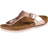 Birkenstock Damen Gizeh Zehentrenner, Electric Metallic Copper Schmal, 36 EU
