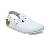 BIRKENSTOCK Tokio Pro Leder Clogs - Hochwertige Unisex Freizeit- und Berufsschuhe für Medizin, Gastronomie und Service, Farbe: White, Gr: 37