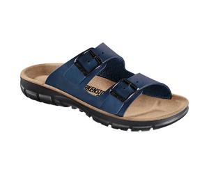 Birkenstock Damen-/Herren-PU-Pantolette, Bilbao BF Blue, Größe 43