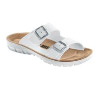 Birkenstock Damen-/Herren-PU-Sandale, Bilbao BF White, Größe 41