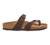 Birkenstock Mayari Nubuckleder geölt Birko-Flor Damen Pantoletten Freizeit Normal, 40, Habana