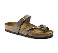 Birkenstock Zehensteg Mayari nubuk stone 071071, Größe + Weite:43 normal