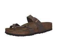 Birkenstock Mayari Damen Zehentrenner Birko-Flor Nubuk Normal, 39, Mocca