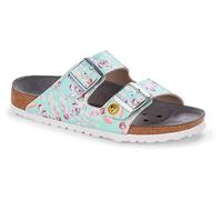 Birkenstock Damen Pantolette Arizona ESD Flower Field Mint 39