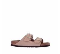 Birkenstock Damen Pantolette Arizona SFB Nubukleder Weichbettung schmal Beige 36