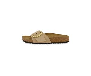 Birkenstock Damen Pantolette MADRID BIG BUCKLE NARROW, sand, Gr. 41EU