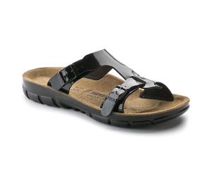 Birkenstock Damen-Pantolette Sofia, BirkoFlor, schmal, Black Patton, Größe 38