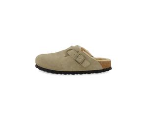 Birkenstock Damen Pantoletten BOSTON SHEARLING, taupe, Gr. 40EU