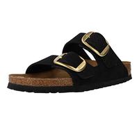 Birkenstock Arizona Big Buckle Lenb Pantoletten Für Damen 1023290-black Schwarz 41