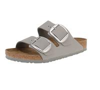 Birkenstock Damen Sandalen Arizona Big Buckle Nubuk Leder Large, Taubengrau, 37.5 EU