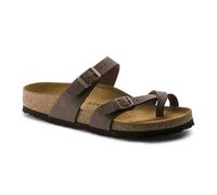 Birkenstock Mayari Damen Zehentrenner Birko-Flor Nubuk Normal, 39, Mocca