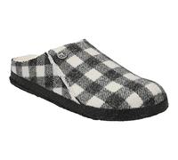 Birkenstock Leder-Hausschuhe in Schwarz - Größe 38 | Damen Pantoletten