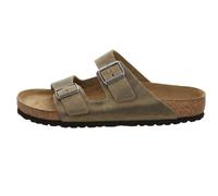 Birkenstock Herren Pantoletten ARIZONA Soft Footbed, taupe, Gr. 41EU