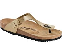 Birkenstock Damenschuhe Klassische Pantoletten Gold Gold - Gr. - 36