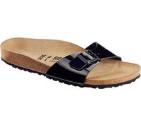 Birkenstock Damenschuhe Klassische Pantoletten Schwarz Lack Schwarz Lack - Gr. - 42