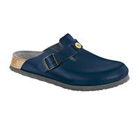 Birkenstock ESD-Clog Boston, blau, Größe 42, schmal 061388-42 (Alpro Birki Boston Clog Clogen Clogs Halbschuh Latsche Pantoffel Ristriemen Sandale Sandalette Schlappe Schlappen Schluffen Treter)