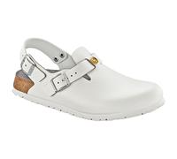 Birkenstock Clog Tokio ESD Leder Weiß Größe 40 normale Weite Damen