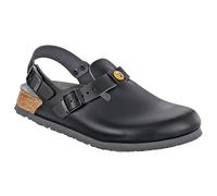 Birkenstock Clog Tokio 61400 ESD, antistatisch, Naturleder, Schwarz, Gr. 48, Normal