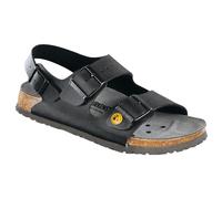 Birkenstock Professional Milano Birko-Flor ESD 634798, Riemchensandalen, Schwarz (Schwarz 79), 43 EU (9 UK)