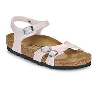 BIRKENSTOCK Flache Sandalen Kumba Kids Saffiano Iridescent LightRose in Rosa 38