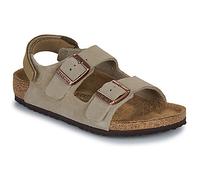 BIRKENSTOCK Flache Sandalen Milano AS Kids LEVE Taupe in Beige 34