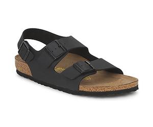 BIRKENSTOCK Flache Sandalen Milano in Schwarz 43