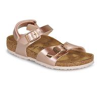 BIRKENSTOCK Flache Sandalen Rio AS Kids BF Electric Metallic Copper in Gold 34