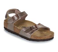 BIRKENSTOCK Flache Sandalen Rio AS Kids BF Graceful Taupe in Gold 36