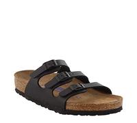 BIRKENSTOCK Florida Damen-Sandalen, Schwarz (Schwarz Birko-Flor 2), 38/38.5 EU