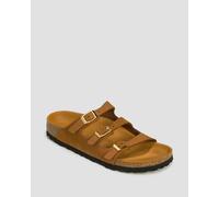 Birkenstock Florida Fresh Lenb Narrow Pantoletten Für Damen In Braun 1031867-491 Braun 38