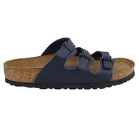 Birkenstock Florida Modische Sandale, weiches Fußbett, Birko-Flor, Nubukleder, Blau - blau - Größe: 37.5 EU