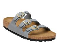 Birkenstock Florida Oiled Leather Sandale Damen Sandalen grau Größe 41 Lifestyle