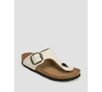 Birkenstock Gizeh Bb Tex Narrow Pantoletten 1024004-eggshell Beige 36