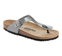Birkenstock Classic Gizeh Birko-Flor 43851, Zehentrenner, Silber (Silber 531), 37 EU (4.5 UK)