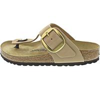 Birkenstock Damen Zehensandale Gizeh Big Buckle Nubukleder normal Beige 37