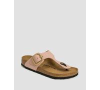 Birkenstock Gizeh Big Buckle Lenb Pantoletten Für Damen 1027095-1688 Pink 38