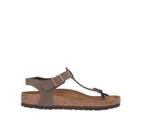 Birkenstock Gizeh Birko-Flor Damen Nubukleder Zehentrenner, Mocca Braun Mocca, 45 EU
