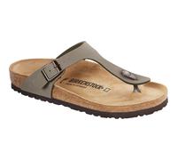 Birkenstock Gizeh Damen , Herren Zehentrenner Birko-Flor Nubuck 37, Normal, Stone