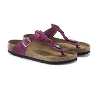 BIRKENSTOCK Gizeh Braided 1024021 Festival Fuchsia (Pink) - Zehentrenner - Marken, Mehrfarbig, Leder (geölt) Größe 40