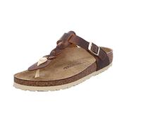 Birkenstock - Sandalen und Flip Flops Damen - Gizeh W Braided LEOI Cognac für Damen, aus Leder - Braun Braun 40