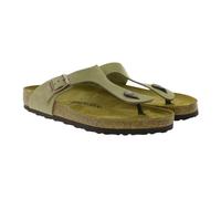 BIRKENSTOCK Gizeh Damen Zehentrenner Sandale Made in Germany Sommer-Schuhe normale Breite 943811 Hellbraun 35