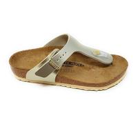 Birkenstock Gizeh Flip-Flops 1015593 Gold (Electric Metallic Gold), EVA Kork und Leder, Made in Germany, Gold Electric Metallic Gold, 37 EU Stretta