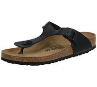 Birkenstock Gizeh, Flip-Flops für Damen, Black Birko Flor, 41 EU