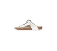 Birkenstock Gizeh Flower Embellishment Zehentrenner weiß Damen 36, Weiß, 38 EU